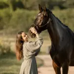 Portrait cheval et cavalière